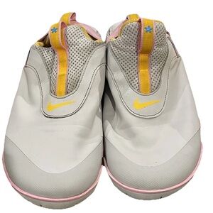 Nike Women’s Slip-On Trainers in White with Pink & Yellow Accents
